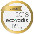 EcoVadis Gold in 2018 (logo)