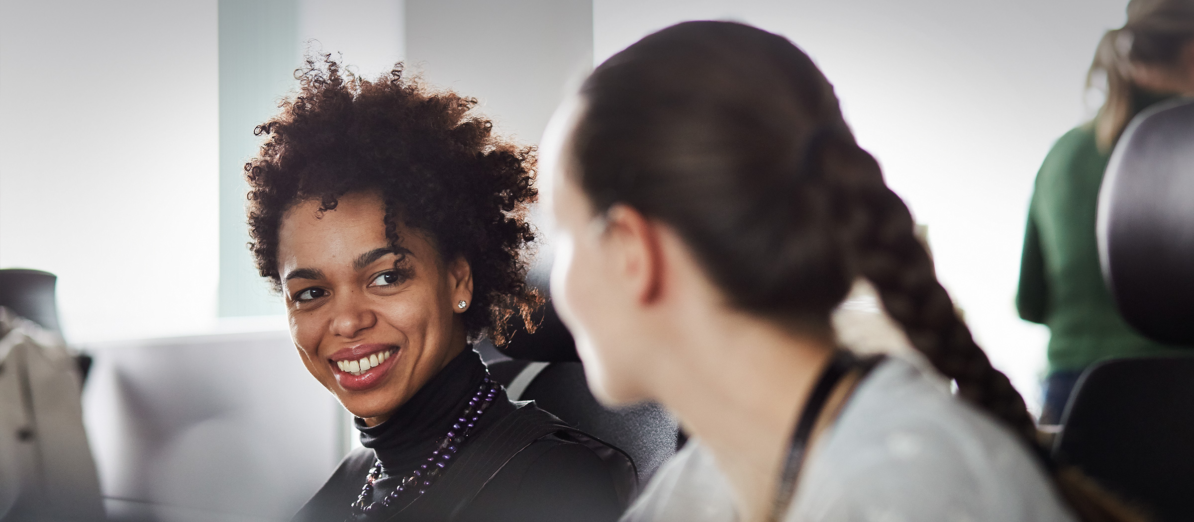 Two participants of the ABB women development program (photo)