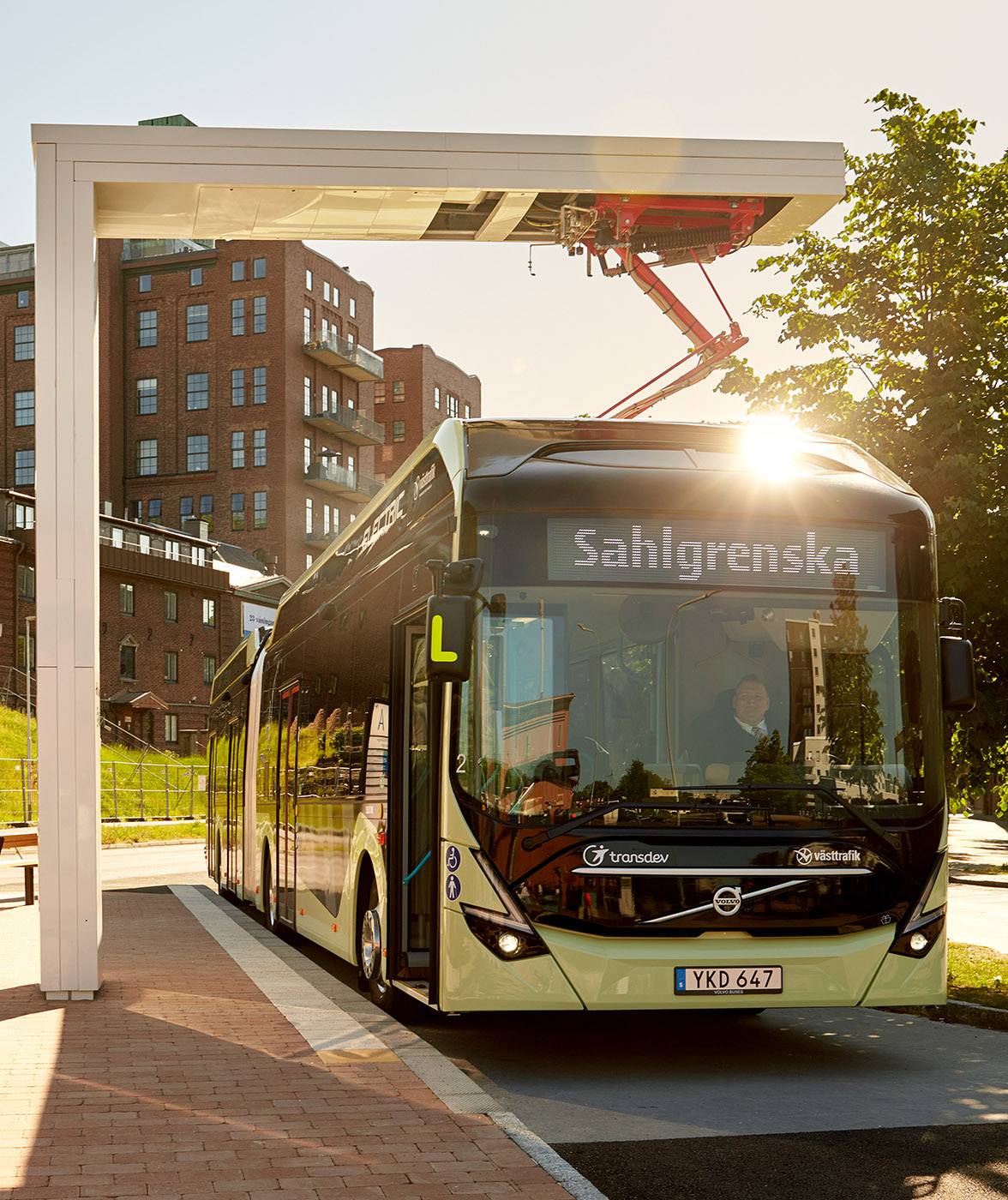 Electric fast chargers in Gothenburg, Sweden (photo)